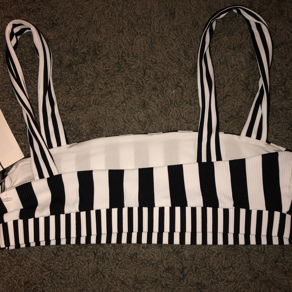 NWT stripe onia swimsuit top - Picture 3 of 3